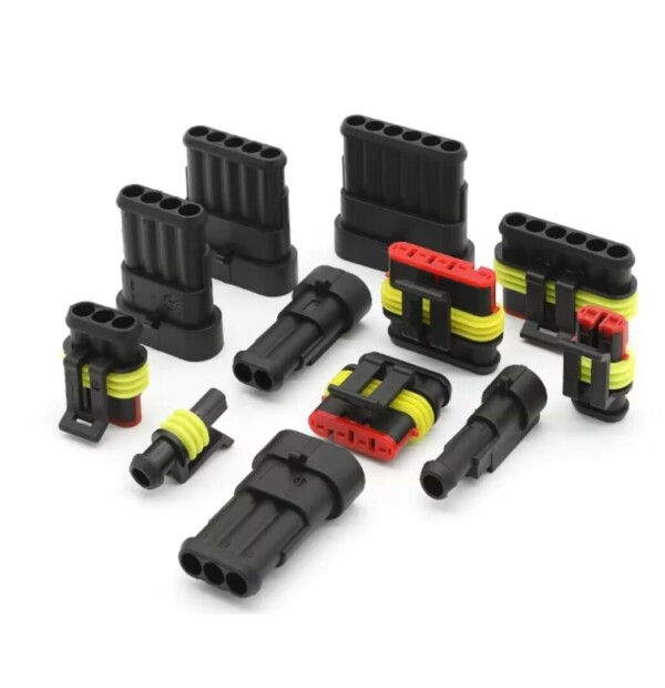 AMP superseal tyco 1 to 6 way electrical connectors - Image 2