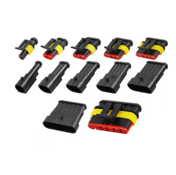 AMP superseal tyco 1 to 6 way electrical connectors