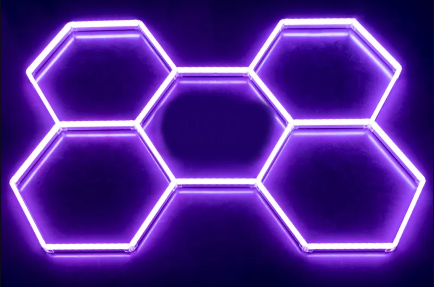 POGLIP Enseigne Au Néon Hexagone Lumière Rougeoyante Espace Vide Électrique  Hexagonal Lumineux Drapeau De Jardin Drapeau Décoratif Maison Bannière  12x18 Pouces 