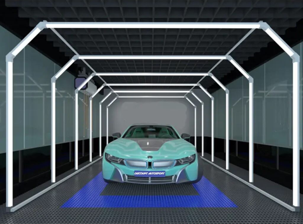 LED tunnel 1500W 5.24M x 4M x 2.61M Garage workshop bodywork detailing ...