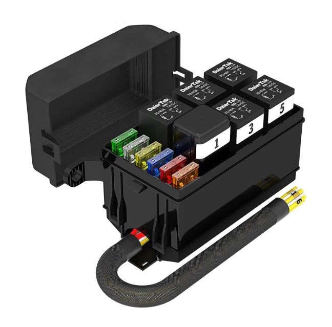 GUUZI 6pcs 12V-24V ACU Adaptateur de Fusible Standard Add-A-Circuit avec  Faisceau de Câbles,Porte-Fusible Moyen avec 6pcs Fusibles de  Remplacement(5A/10A/15A) : : Auto et Moto