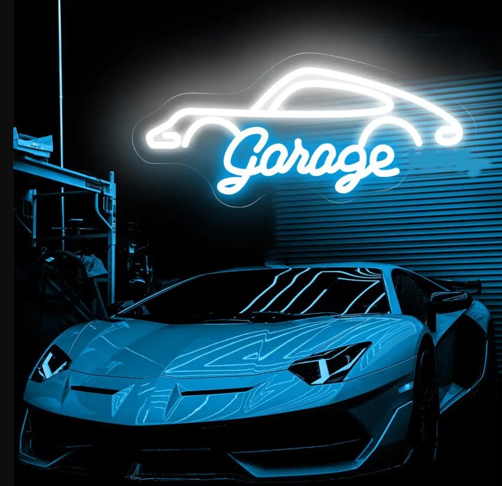 neon garage - Bleu