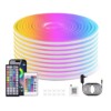 Multicoloured waterproof flexible silicone LED RGB Bluetooth control length 10 metres 230V